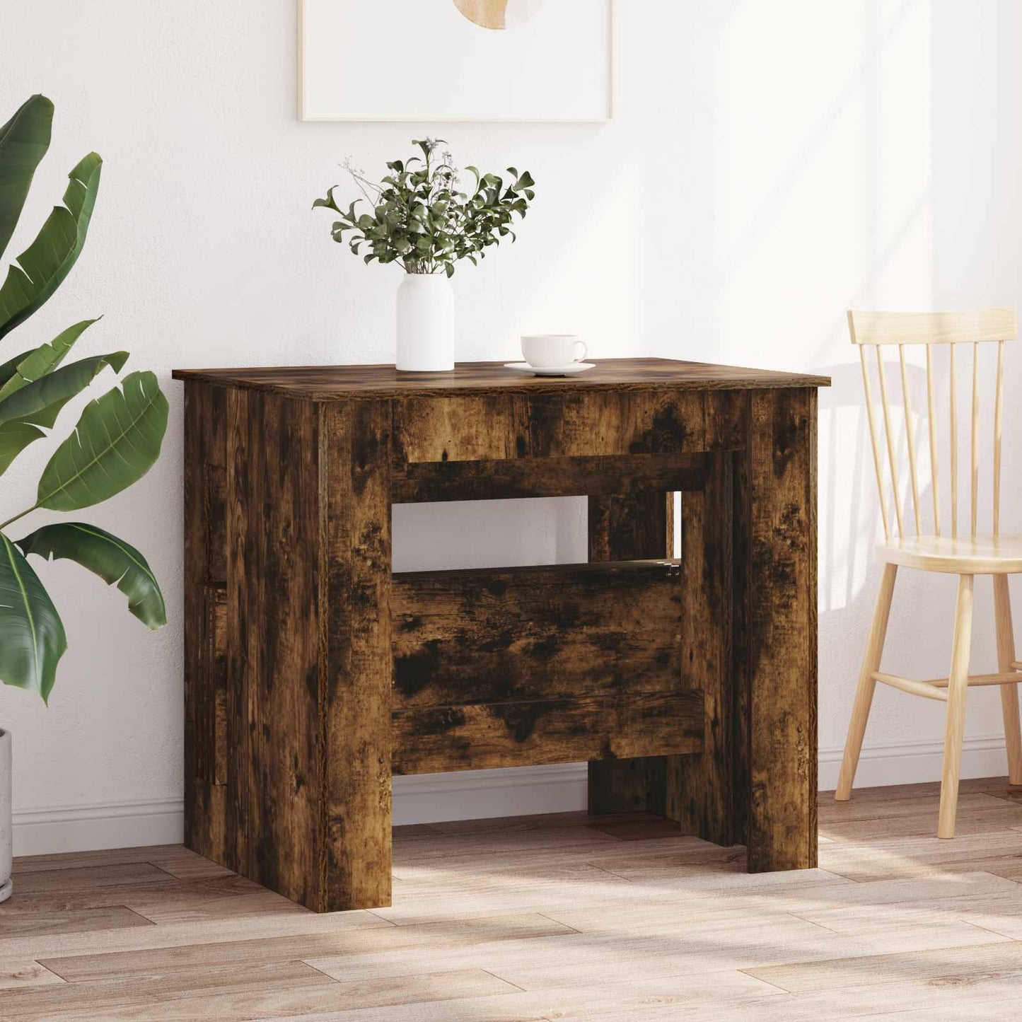 Dinning Table 180 x 85 x 75 cm Engineered Wood Smoked Oak