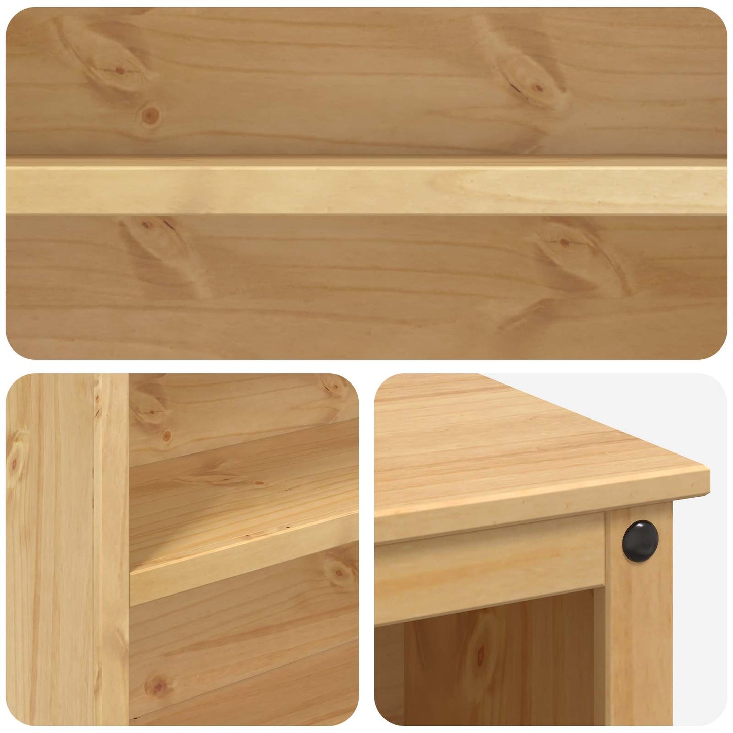 Kitchen Island Set 2 pcs Honey Wax 112 x 77 x 91.5 cm