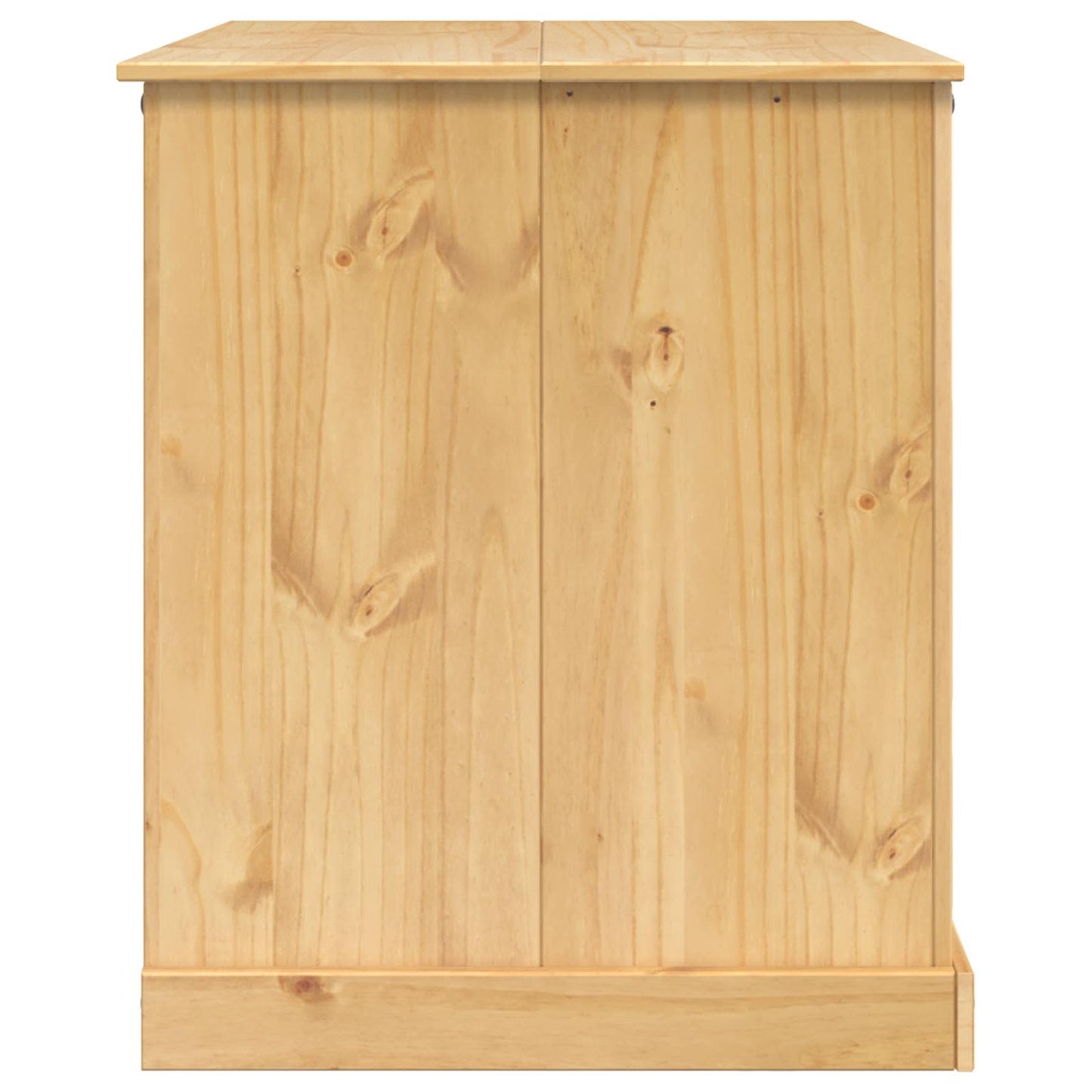 Kitchen Trolley 2 pcs Honey Wax 112 x 77 x 91.5 cm Solid-Pine