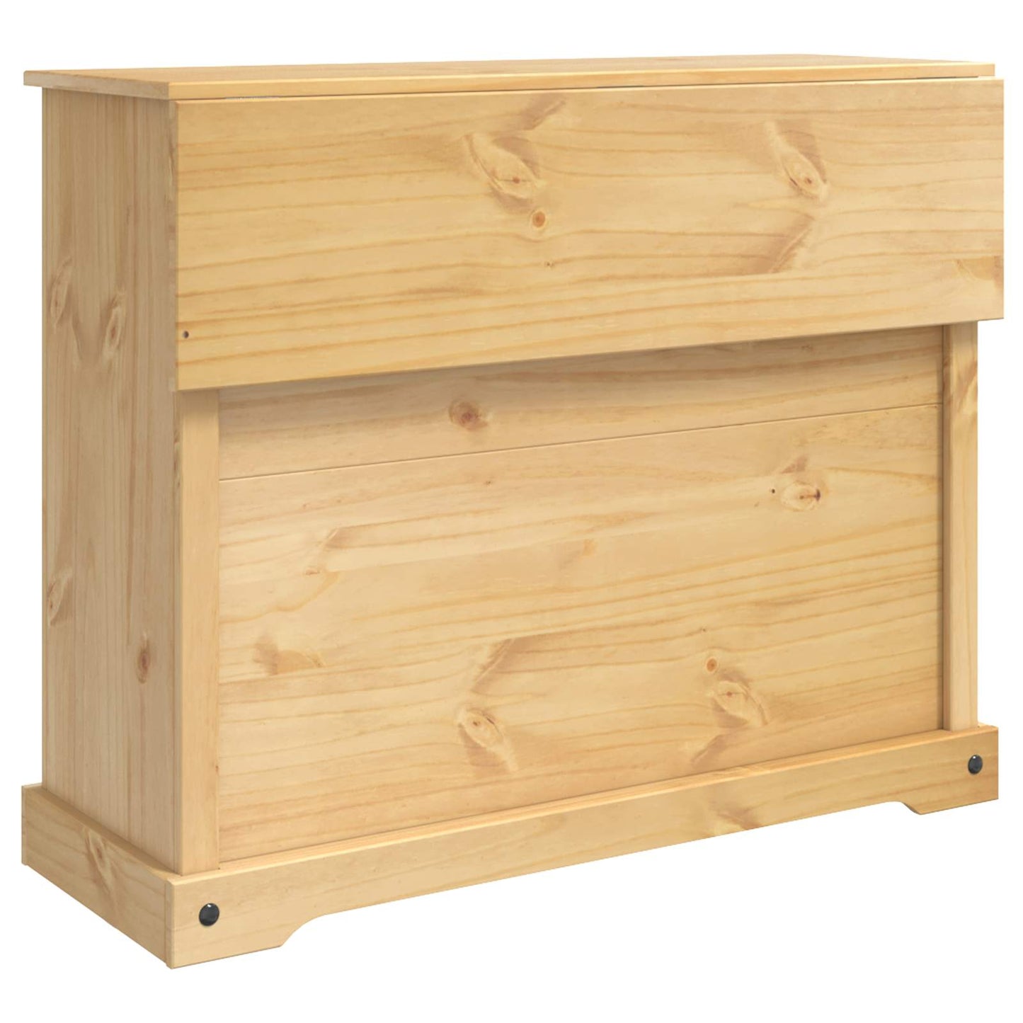 Kitchen Trolley 2 pcs Honey Wax 112 x 70 x 91.5 cm Solid-Pine