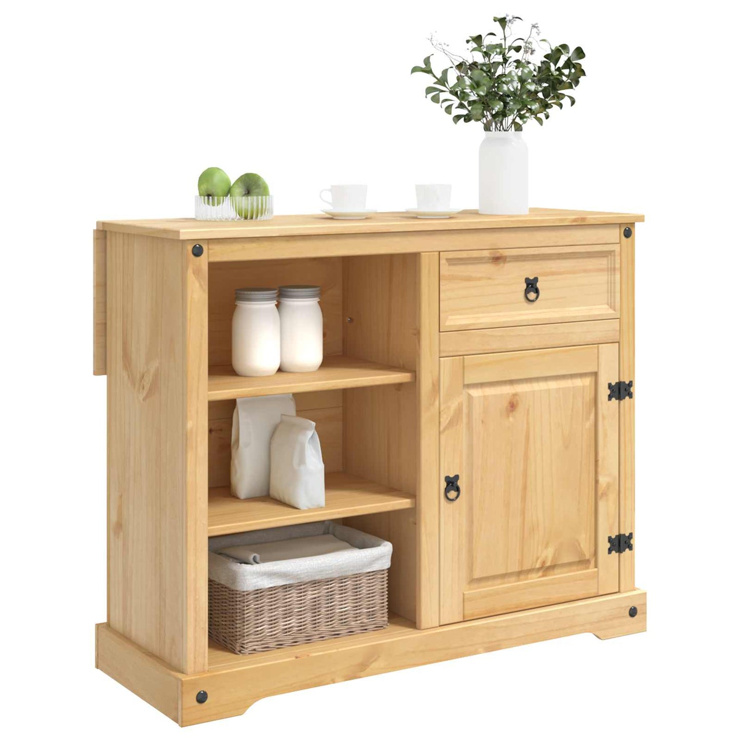 Kitchen Island Set 2 pcs Honey Wax 112 x 70 x 91.5 cm