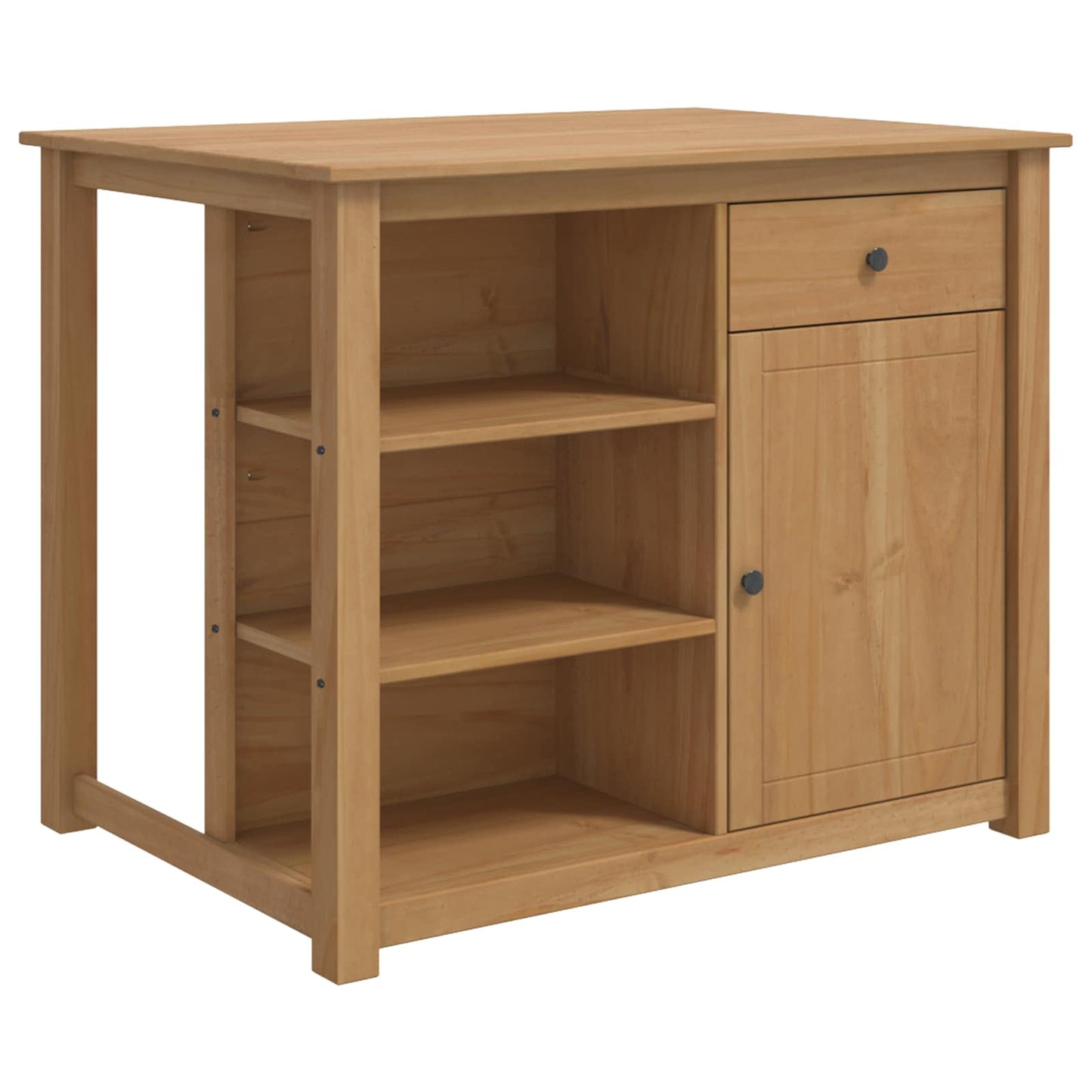 Kitchen Island Set 2 pcs PANAMA Honey Wax 112 x 77 x 90 cm