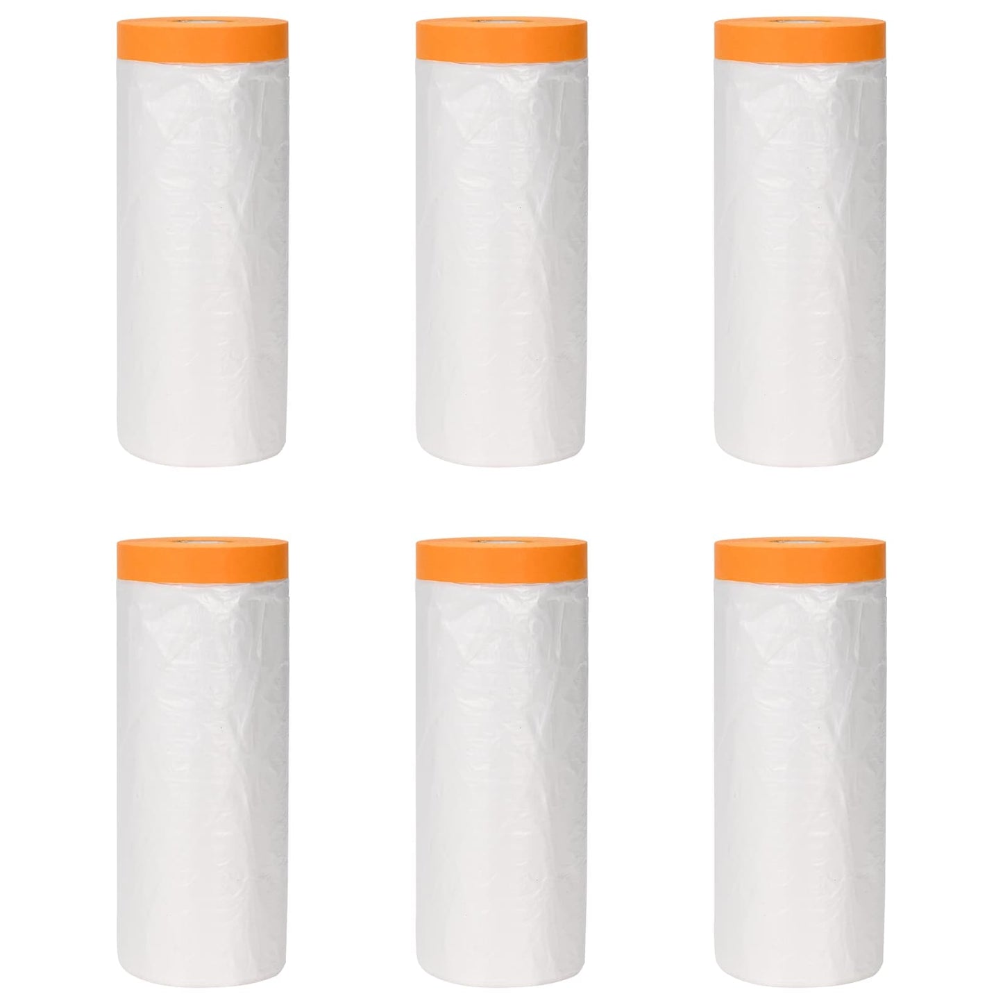 Dust Sheet with Adhesive Tape 6 pcs Transparent 240 x 2000 cm