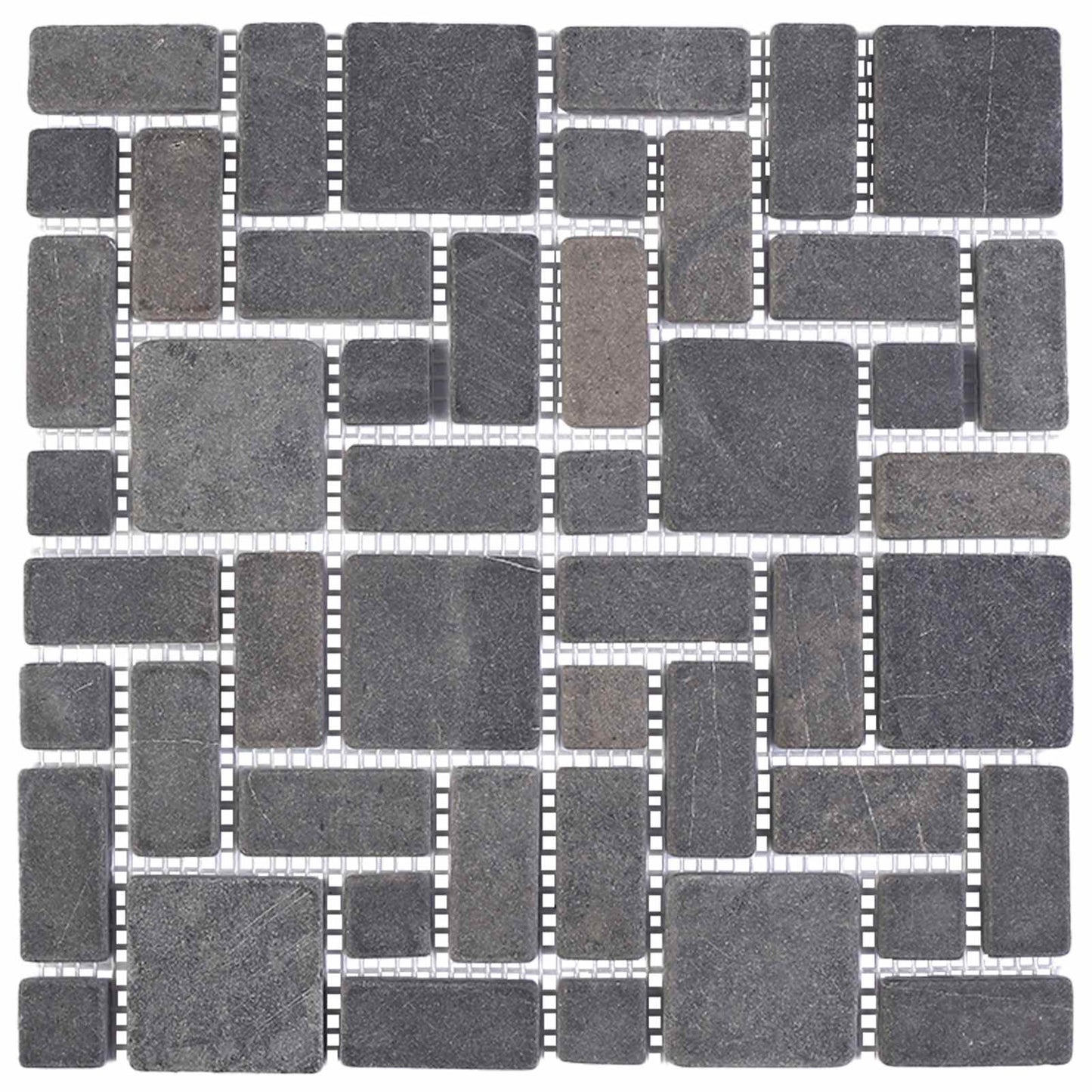 Mosaic Tiles Grey 30 x 30 cm Marble