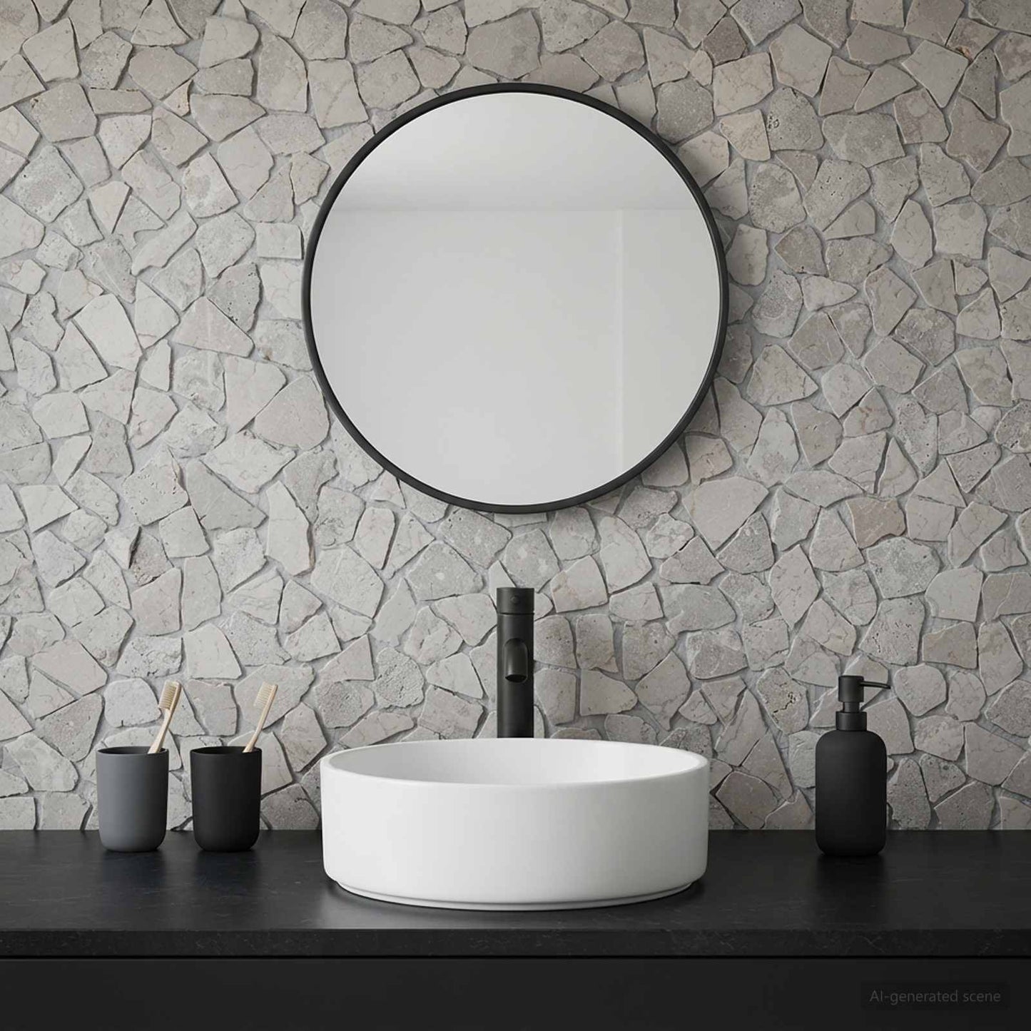 Mosaic Tiles Cream 30 x 30 cm Marble