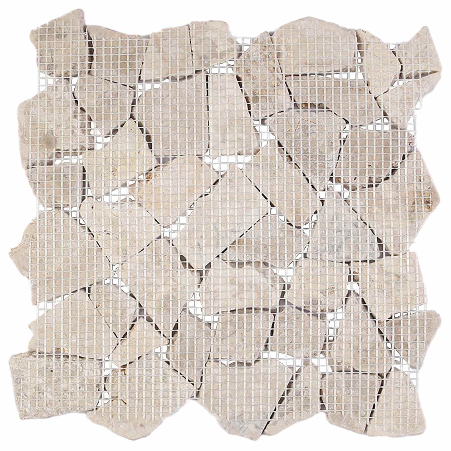 Mosaic Tiles Cream 30 x 30 cm Marble