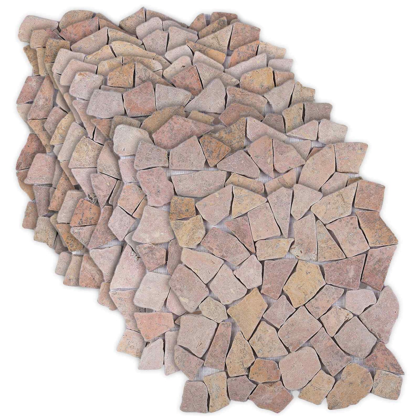 Mosaic Tiles Red 30 x 30 cm Marble