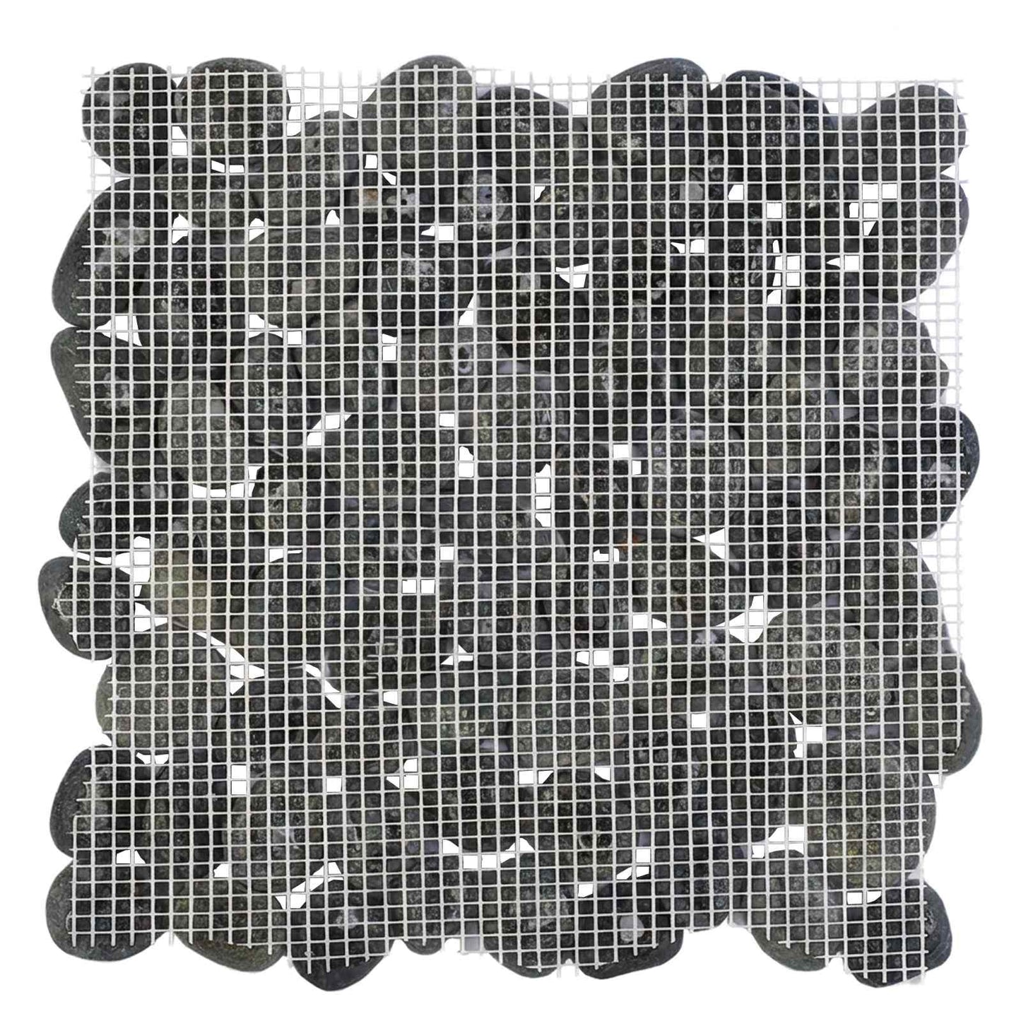 Pebble Tiles Grey 30 x 30 cm River Pebble