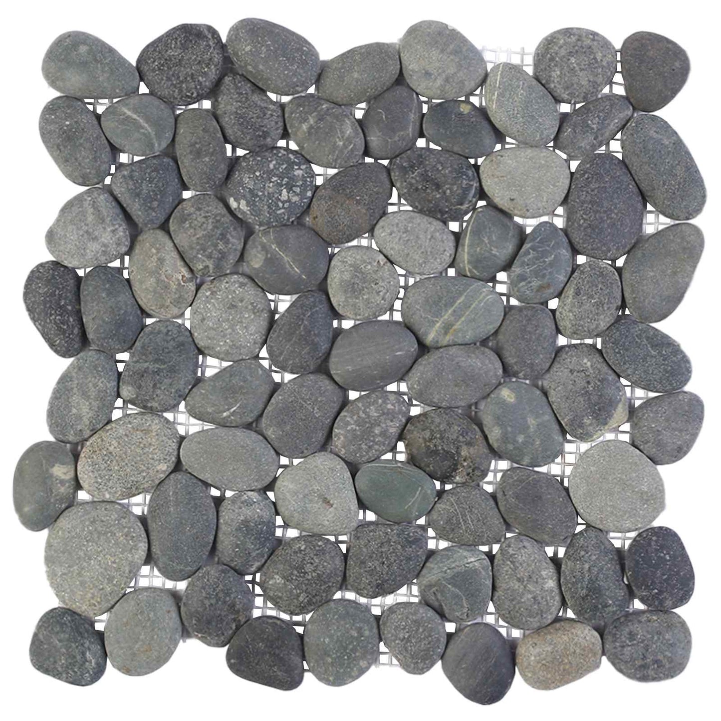 Pebble Tiles Grey 30 x 30 cm River Pebble