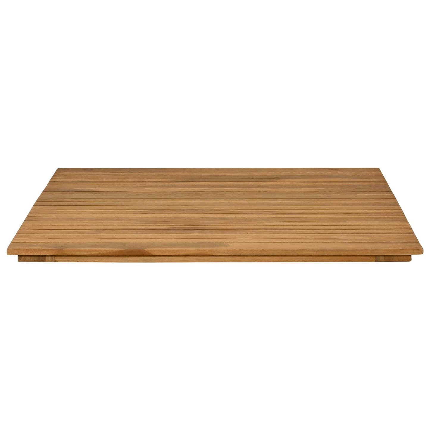 Table Top 80 x 80 x 3.5 cm Square Solid Teak Wood Natural