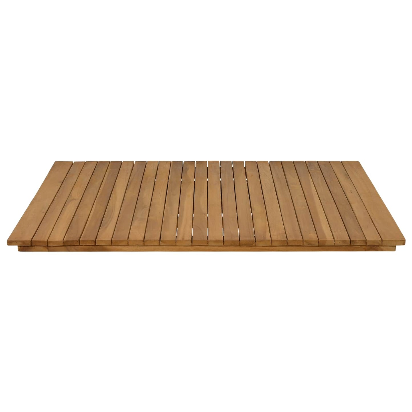 Table Top 90 x 90 x 3.5 cm Square Solid Teak Wood Natural