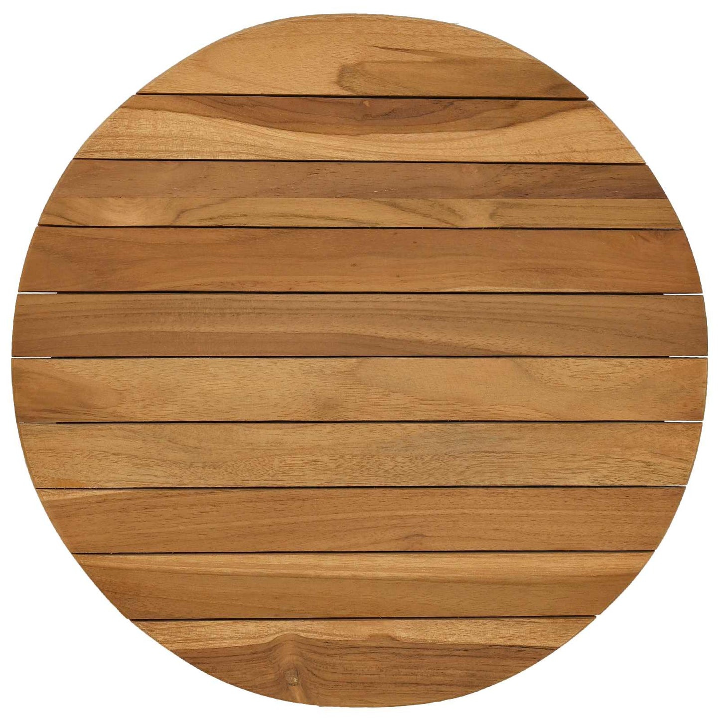Table Top Ø 40 x 3.5 Round Solid Teak Wood Natural