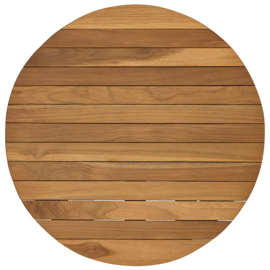Table Top Ø 50 x 3.5 Round Solid Teak Wood Natural