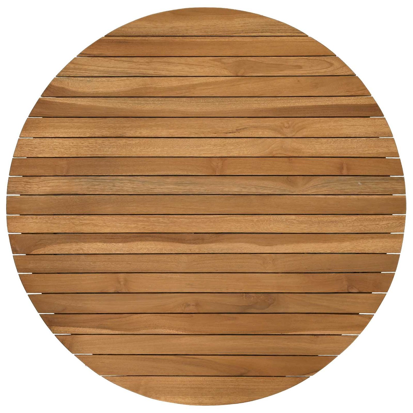 Table Top Ø 70 x 3.5 Round Solid Teak Wood Natural