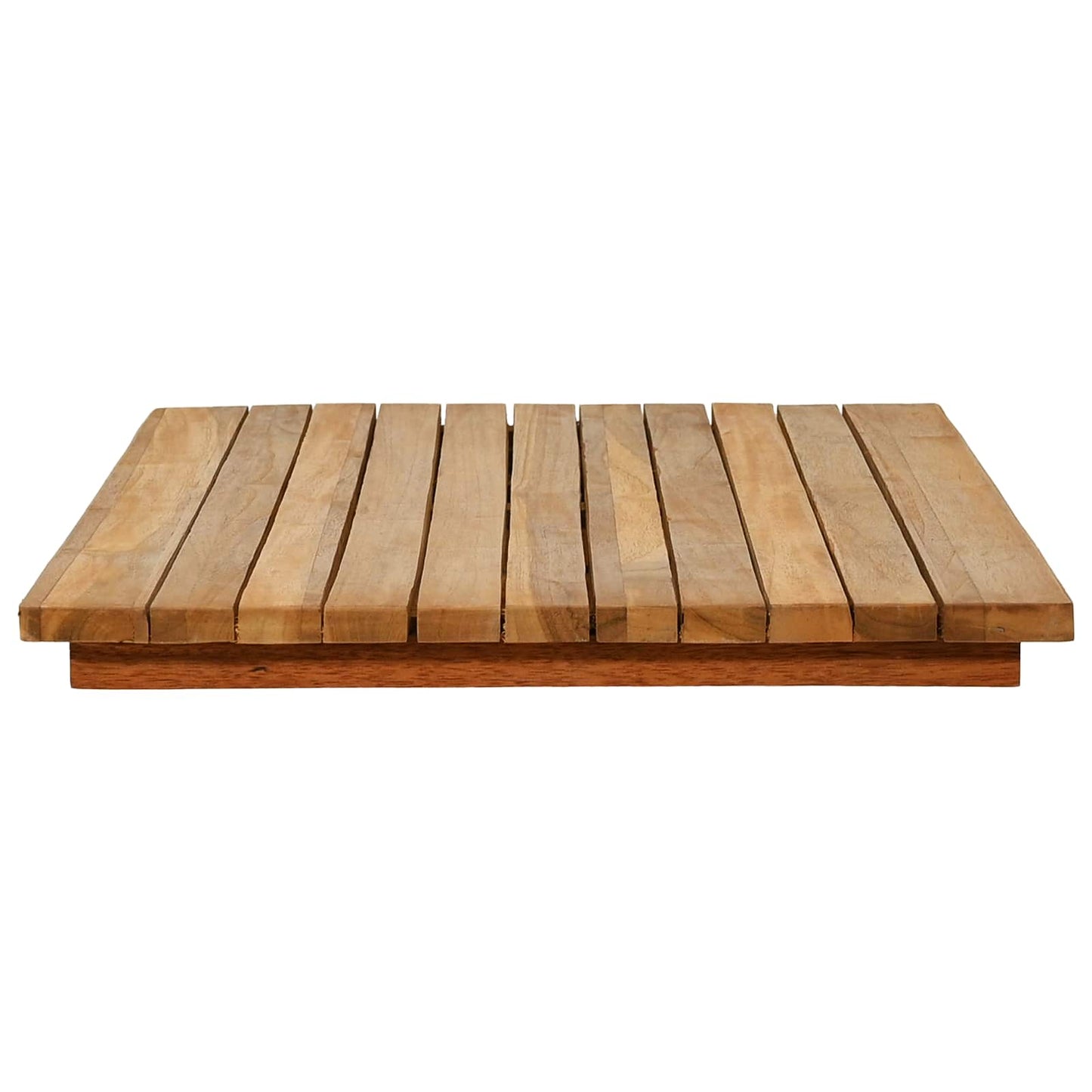 Table Top 90 x 45 x 3.5 cm Rectangular Solid Teak Wood Natural