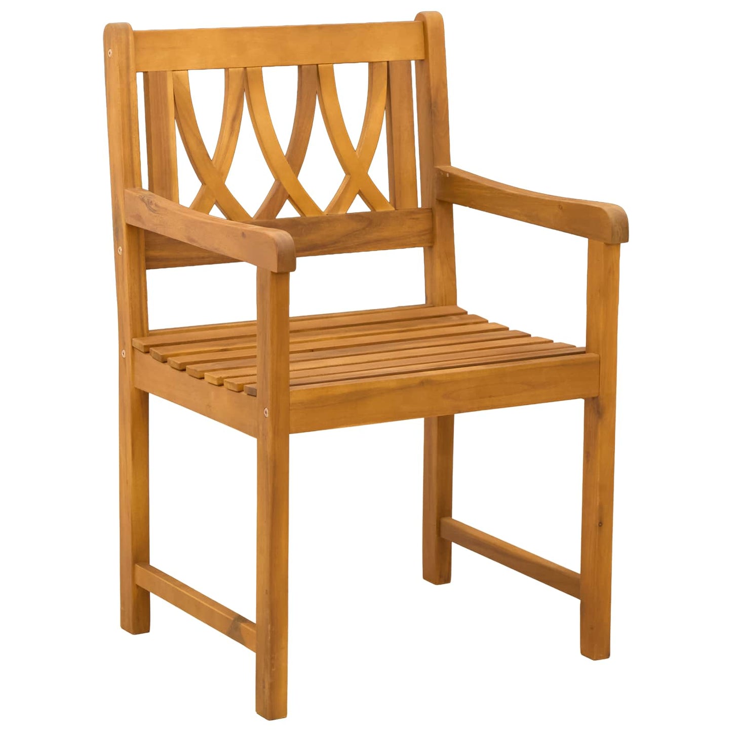 Outdoor Bench 4 pcs Natural 56 x 55.5 x 90 cm Solid Acacia Wood