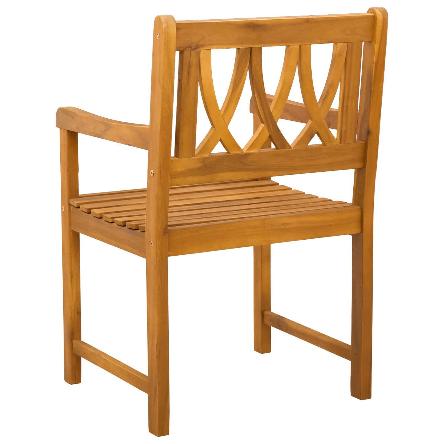Outdoor Bench 4 pcs Natural 56 x 55.5 x 90 cm Solid Acacia Wood