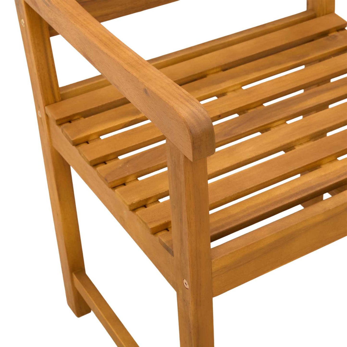 Outdoor Bench 8 pcs Natural 56 x 55.5 x 90 cm Solid Acacia Wood