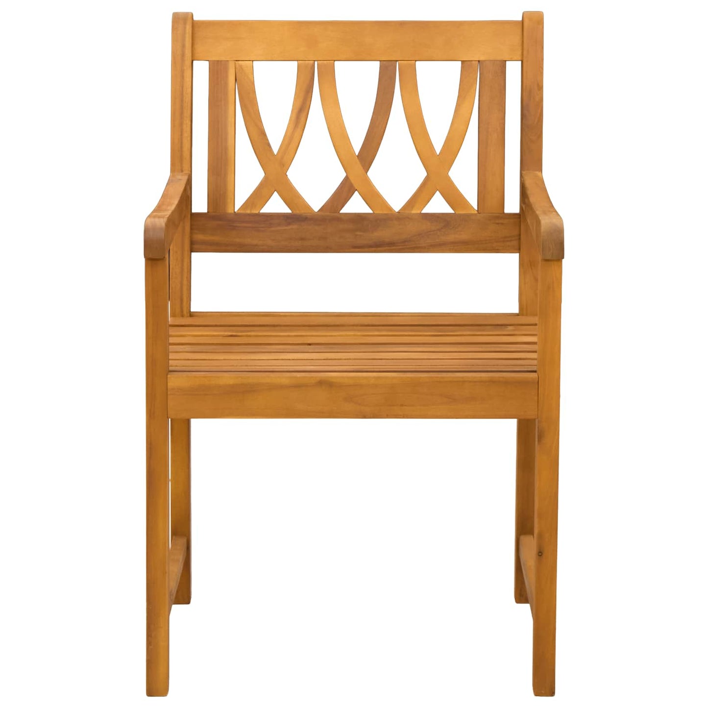 Outdoor Bench 8 pcs Natural 56 x 55.5 x 90 cm Solid Acacia Wood