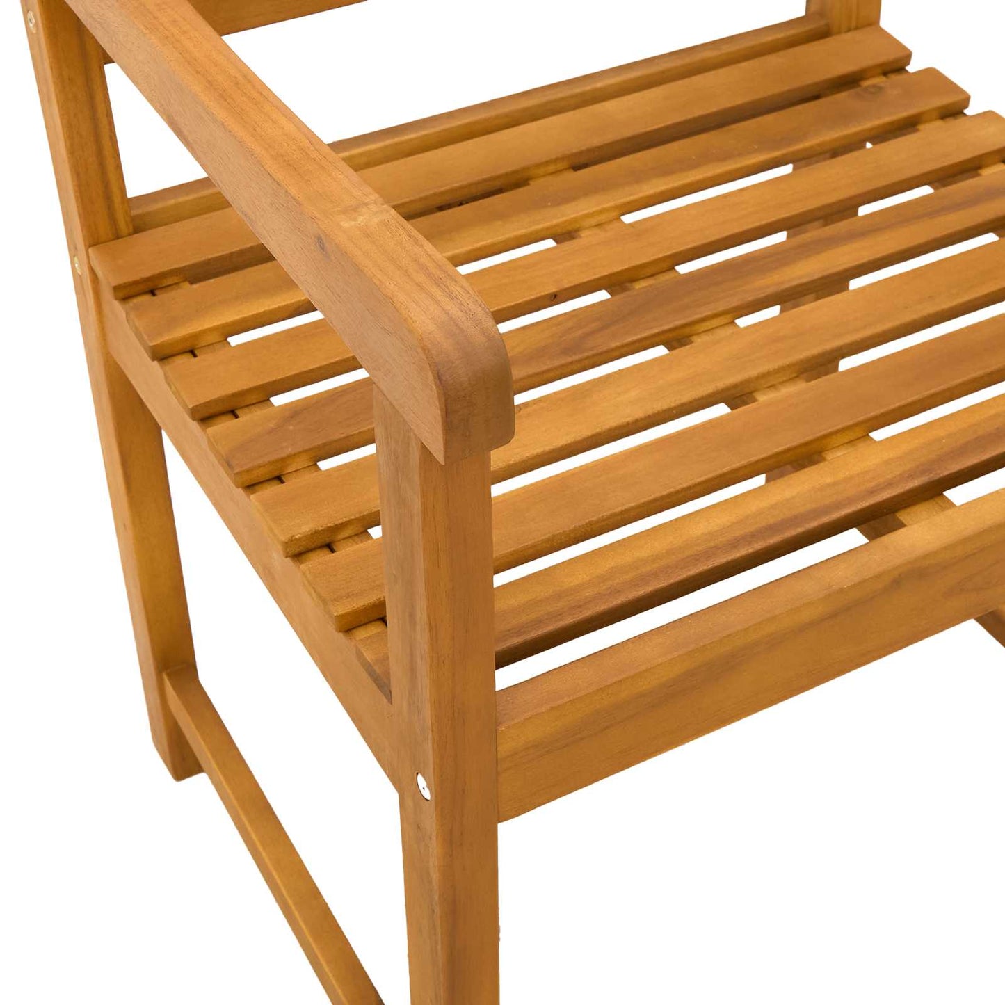 Outdoor Bench 4 pcs Natural 56 x 55.5 x 90 cm Solid Acacia Wood
