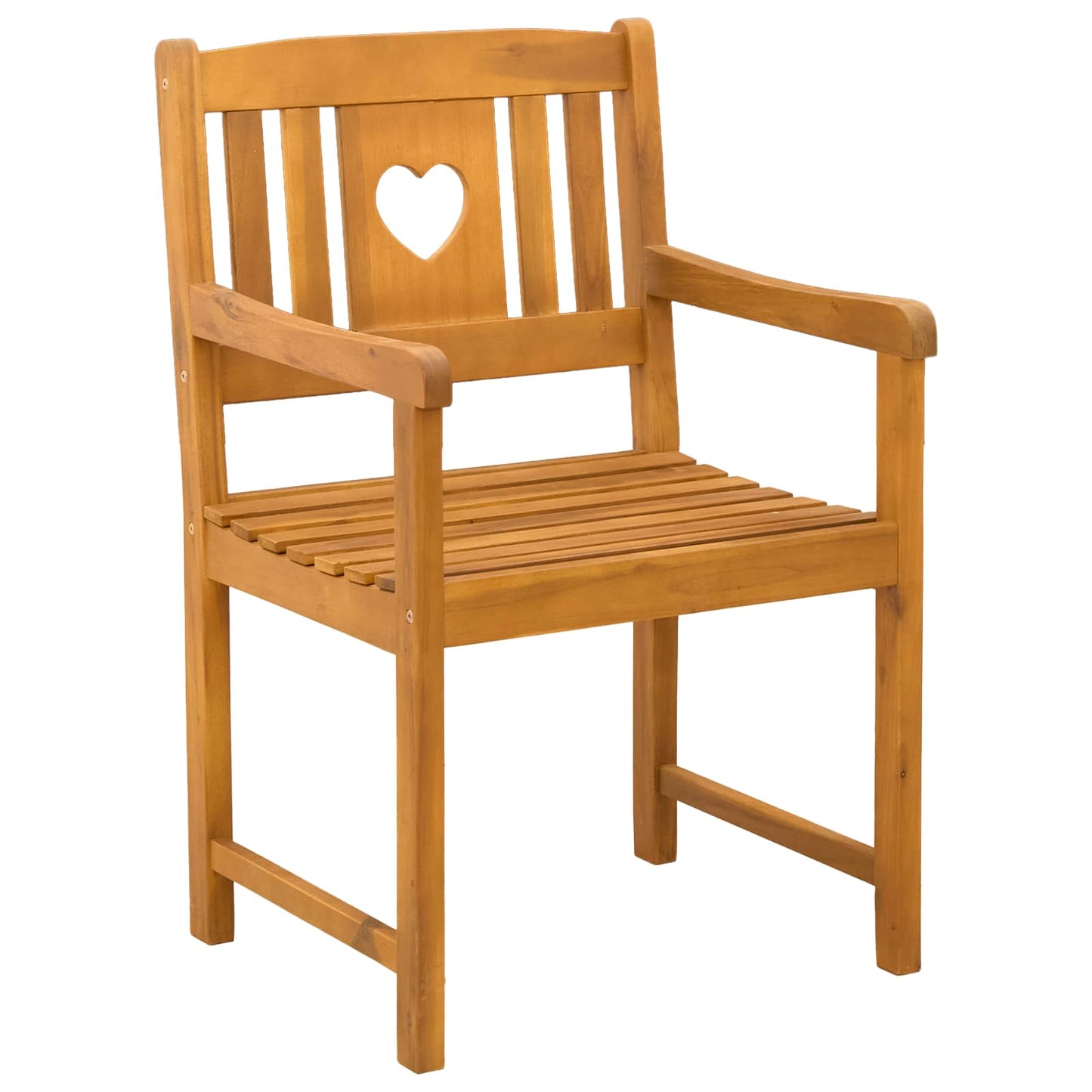 Outdoor Bench 4 pcs Natural 56 x 55.5 x 90 cm Solid Acacia Wood