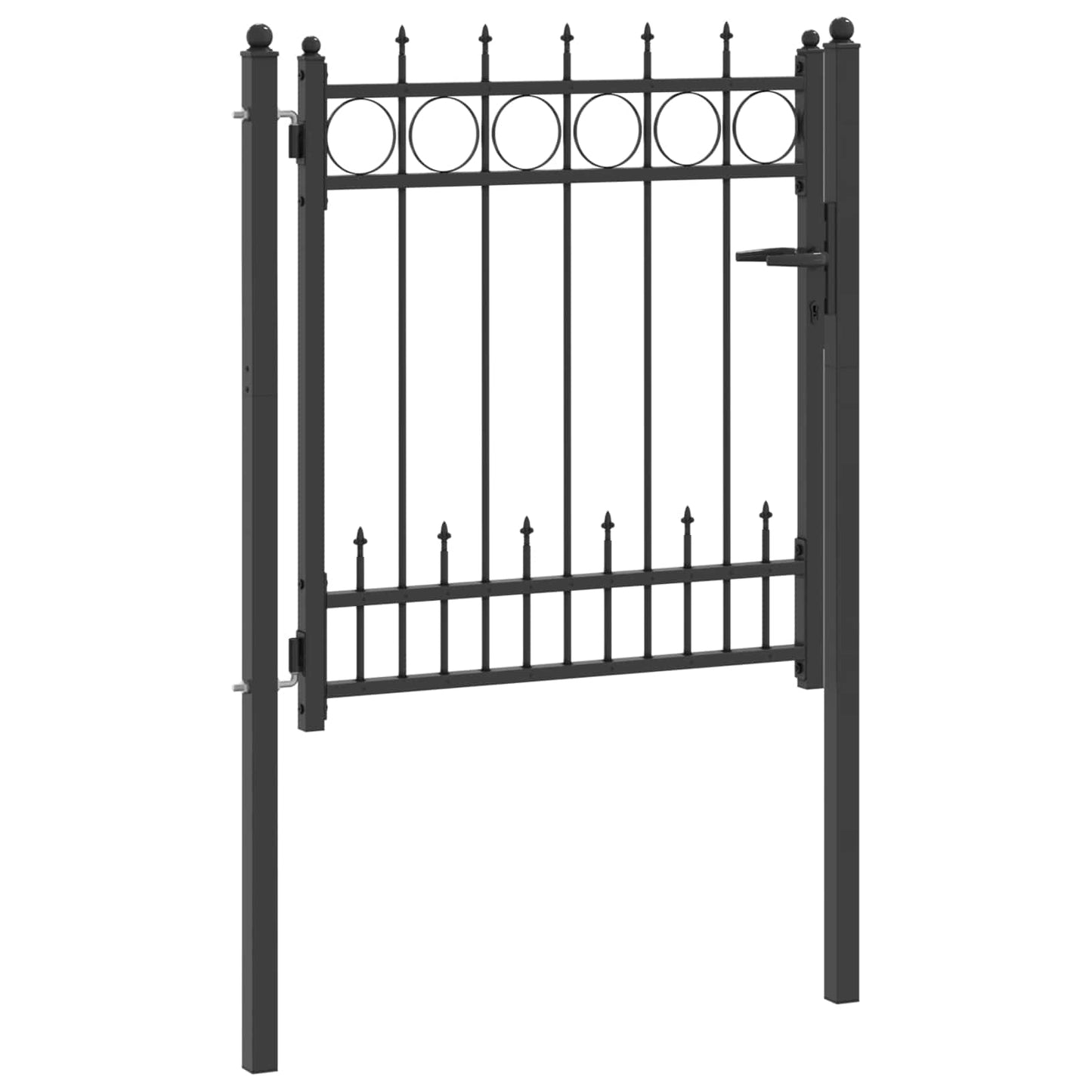 Fence Gate HORST Steel Black Lockable