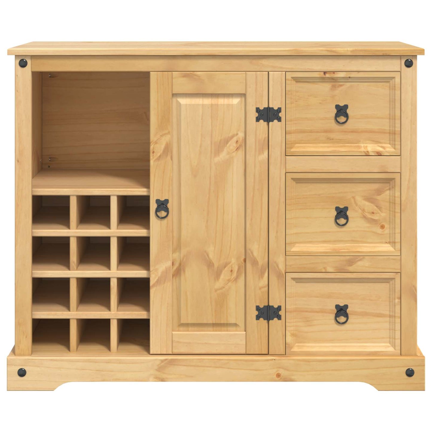 Kitchen Storage Honey Wax 112 x 70 x 91.5 cm Solid-Pine