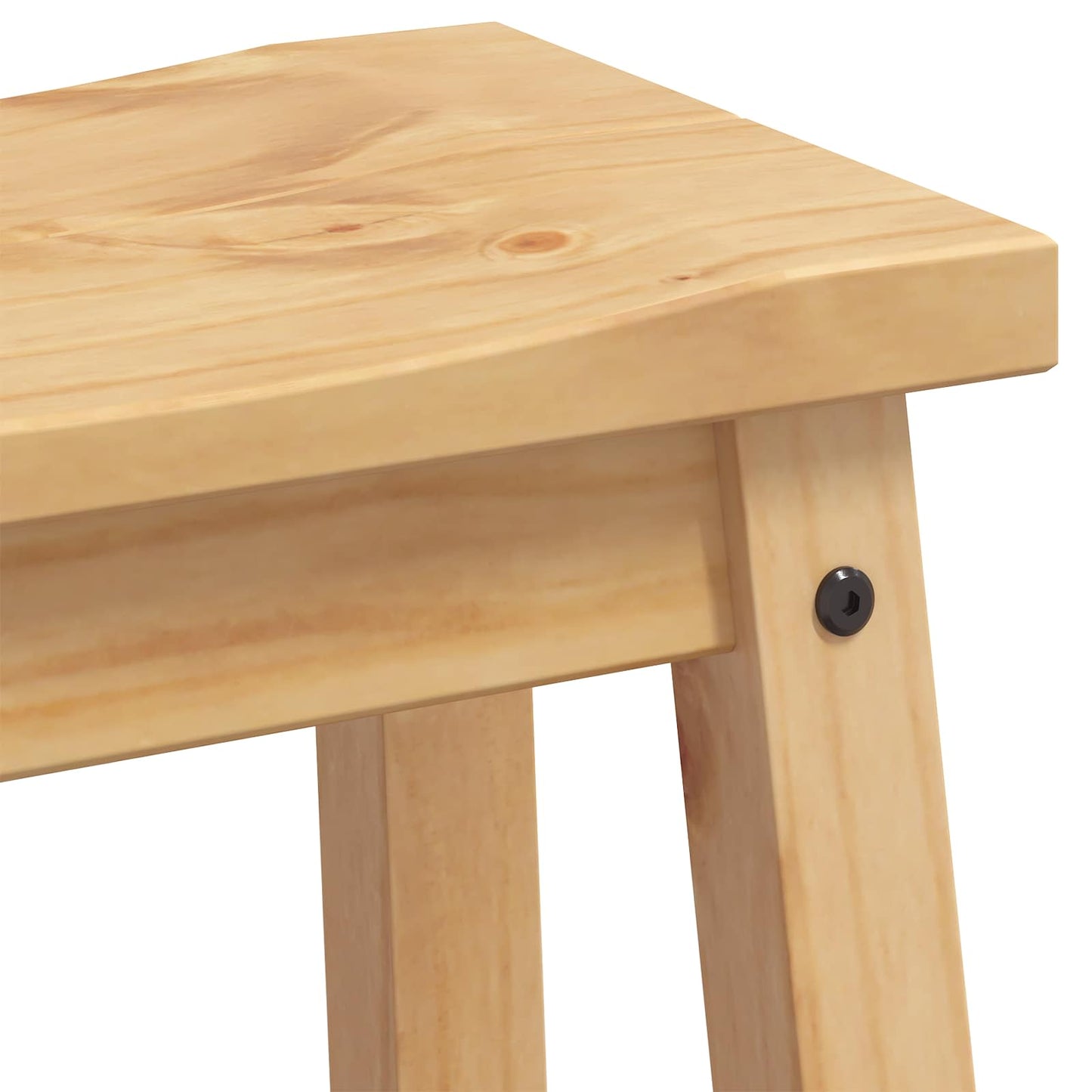 Bar Stool 2 pcs Honey Wax 44 x 30 x 63 cm Solid-Pine