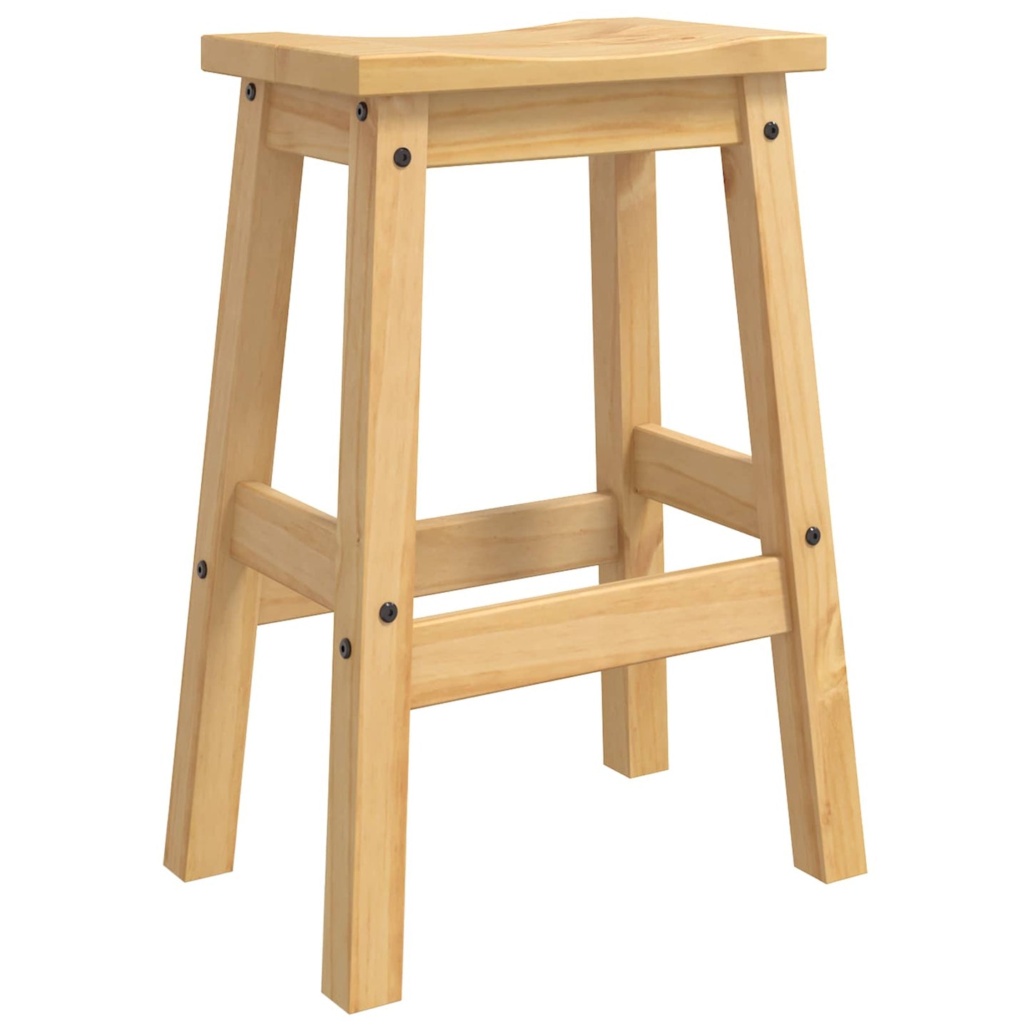 Bar Stool 2 pcs Honey Wax 44 x 30 x 63 cm Solid-Pine