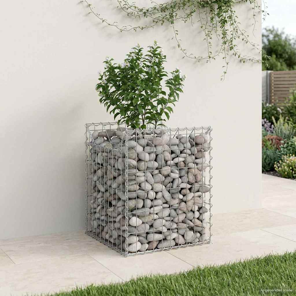 Gabion Raised Bed Silver