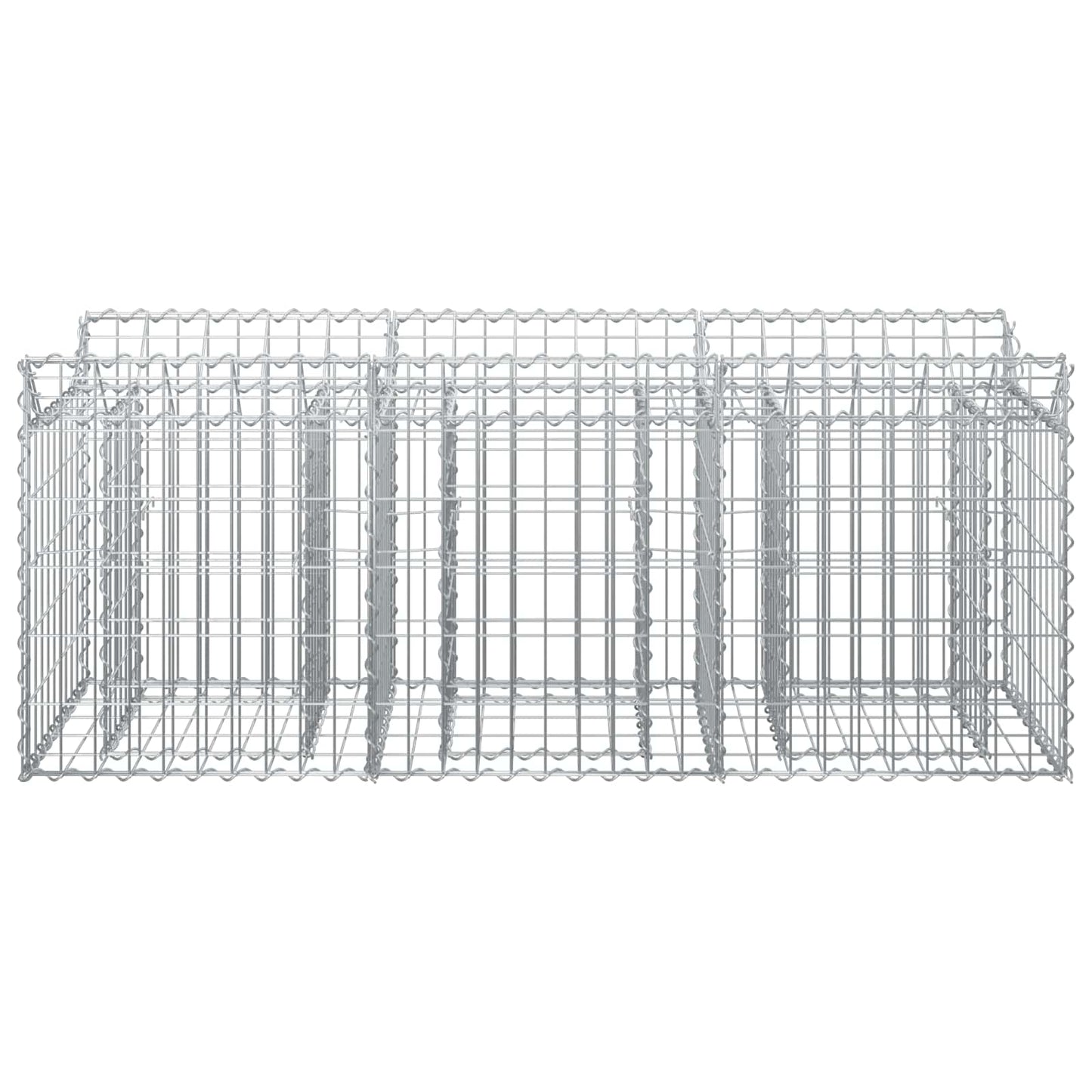 Gabion Raised Bed Silver