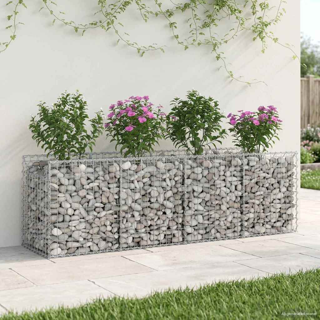 Gabion Raised Bed Silver