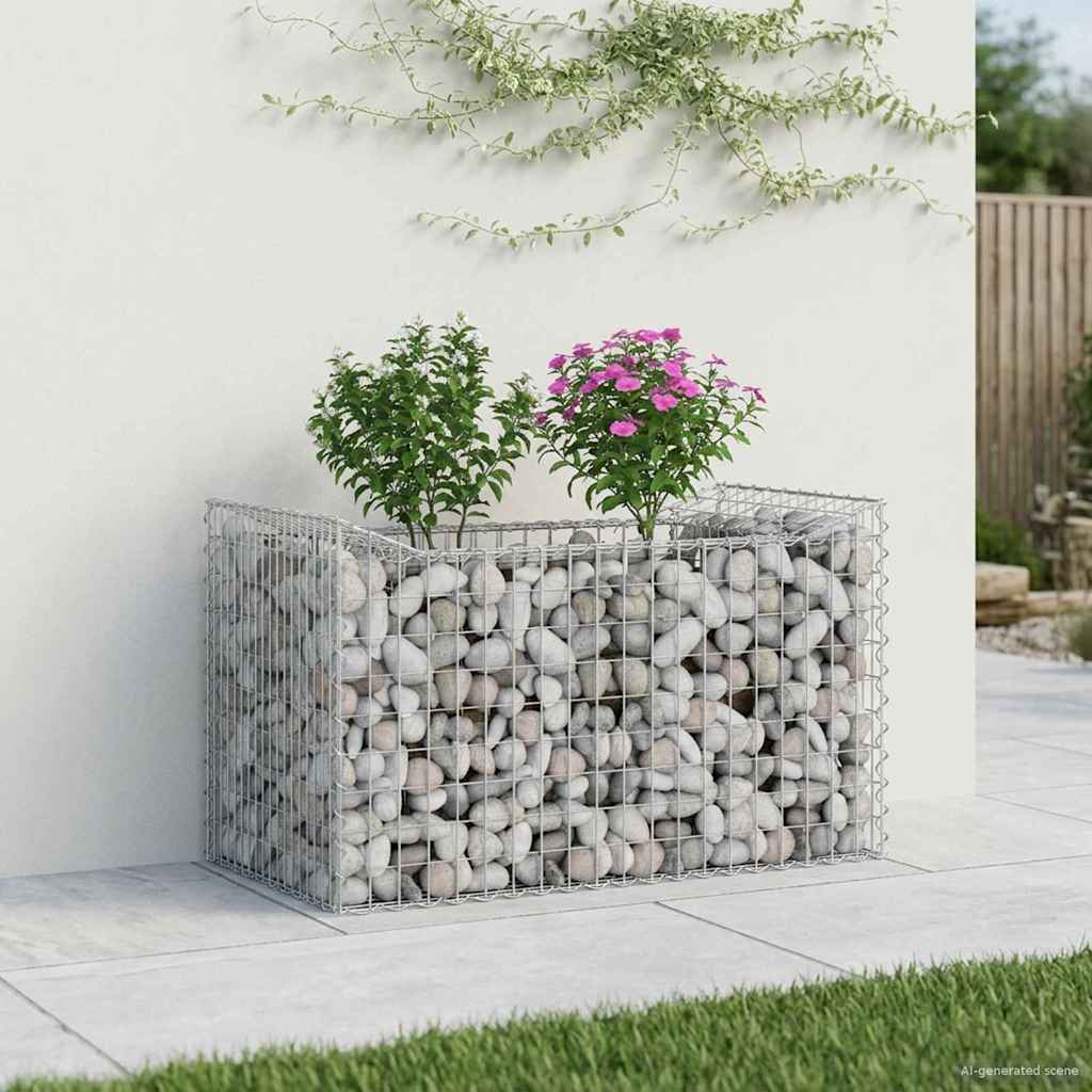 Gabion Raised Bed Silver