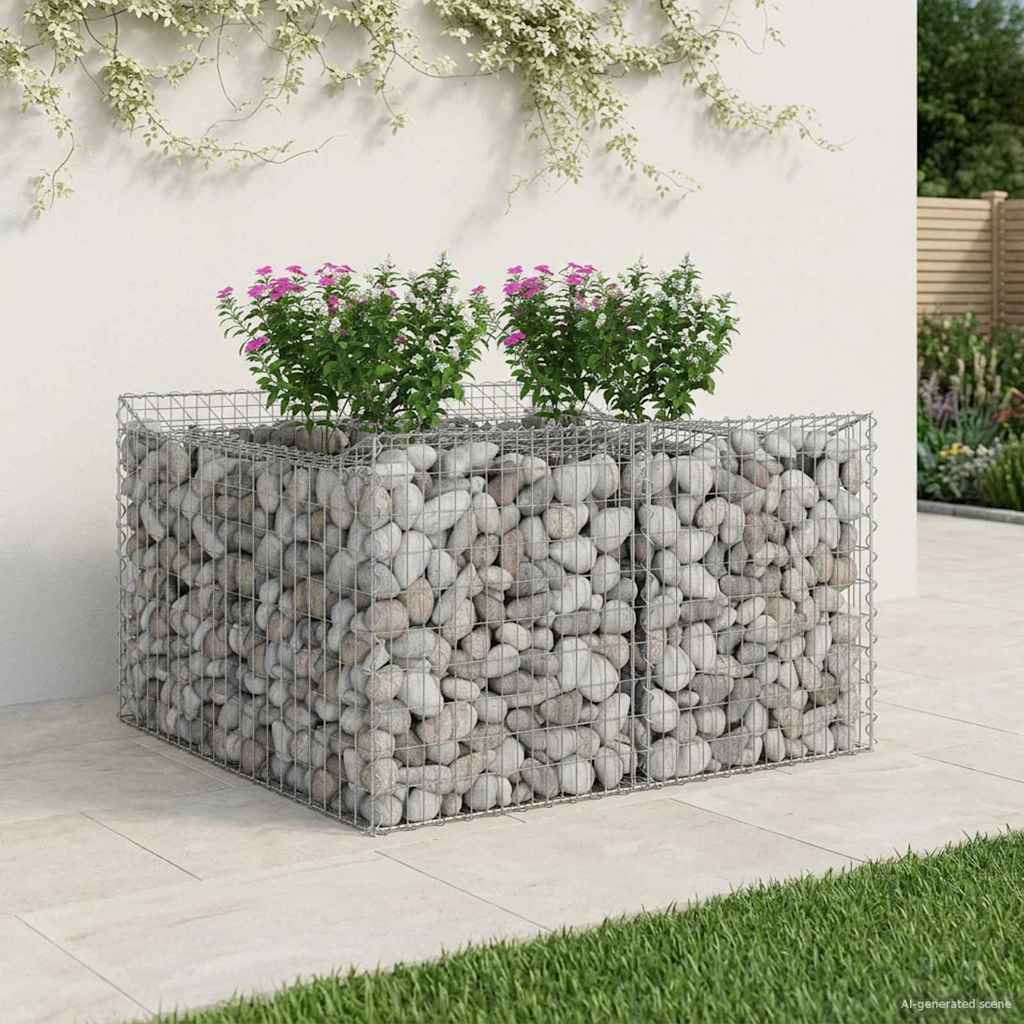 Gabion Raised Bed Silver