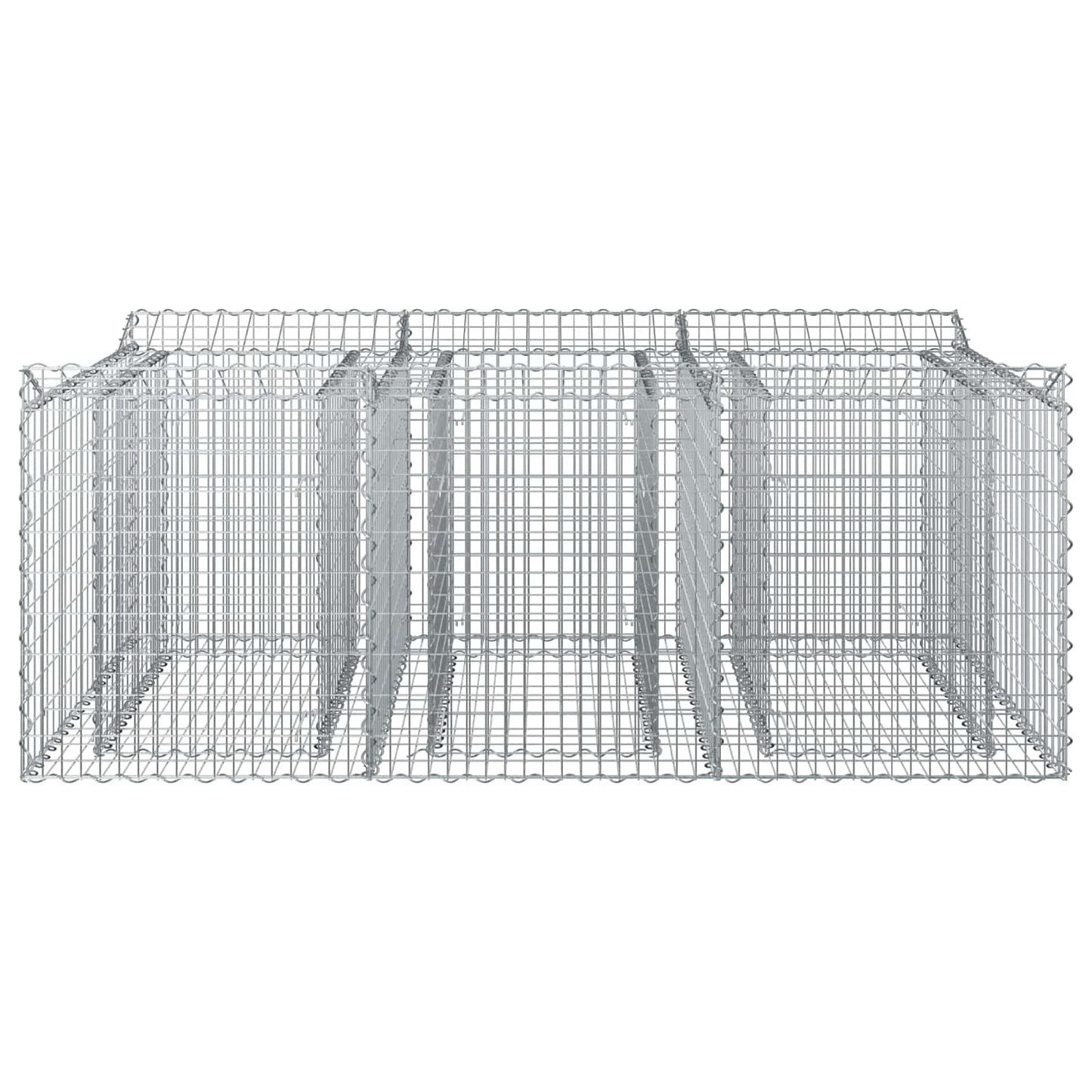 Gabion Raised Bed Silver