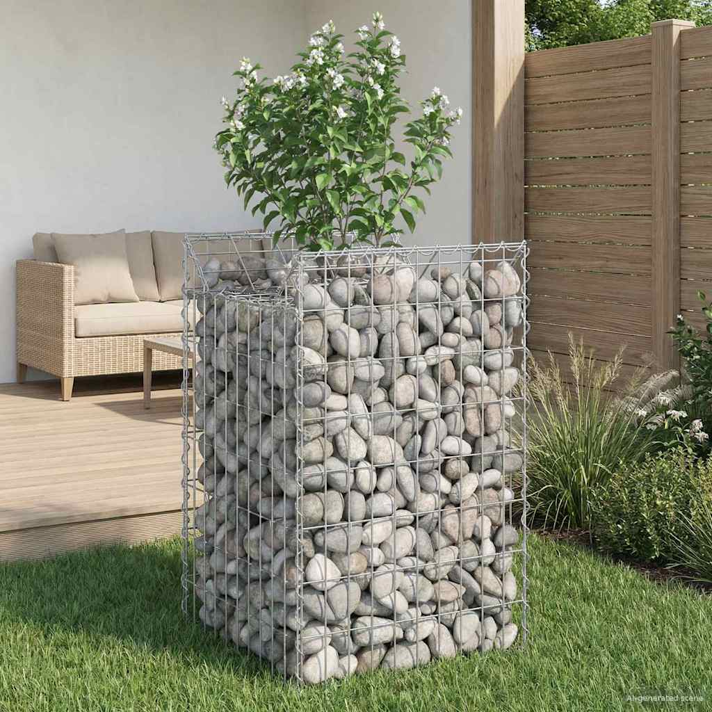 Gabion Raised Bed Silver