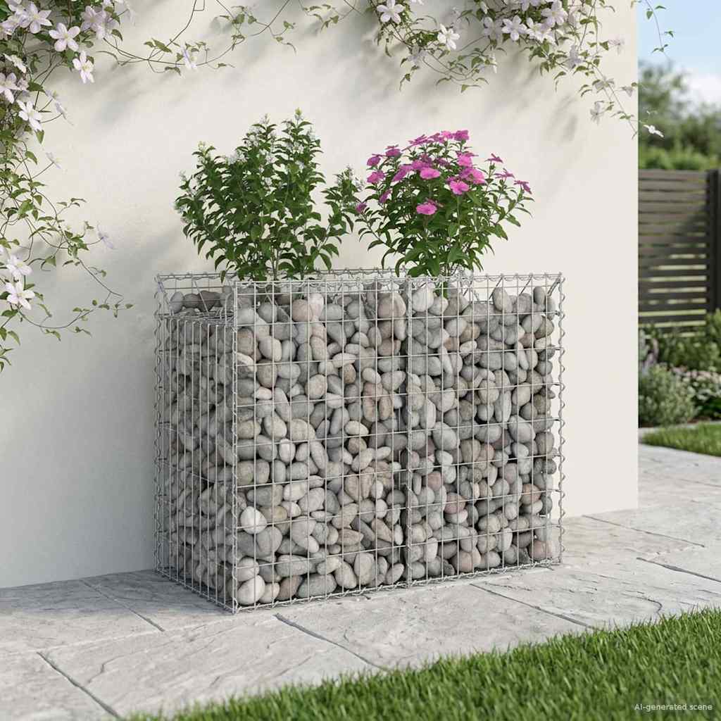 Gabion Raised Bed Silver