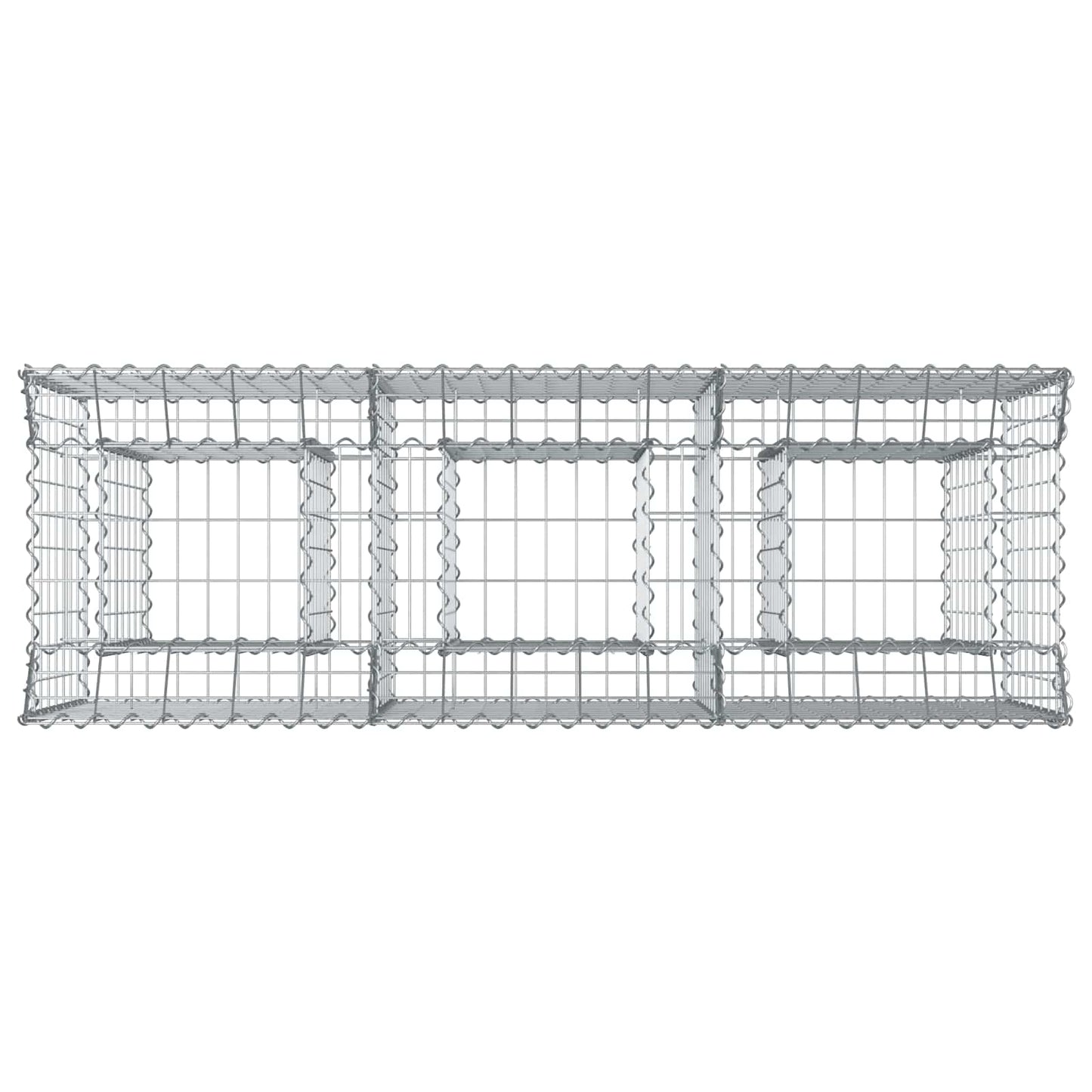 Gabion Raised Bed Silver
