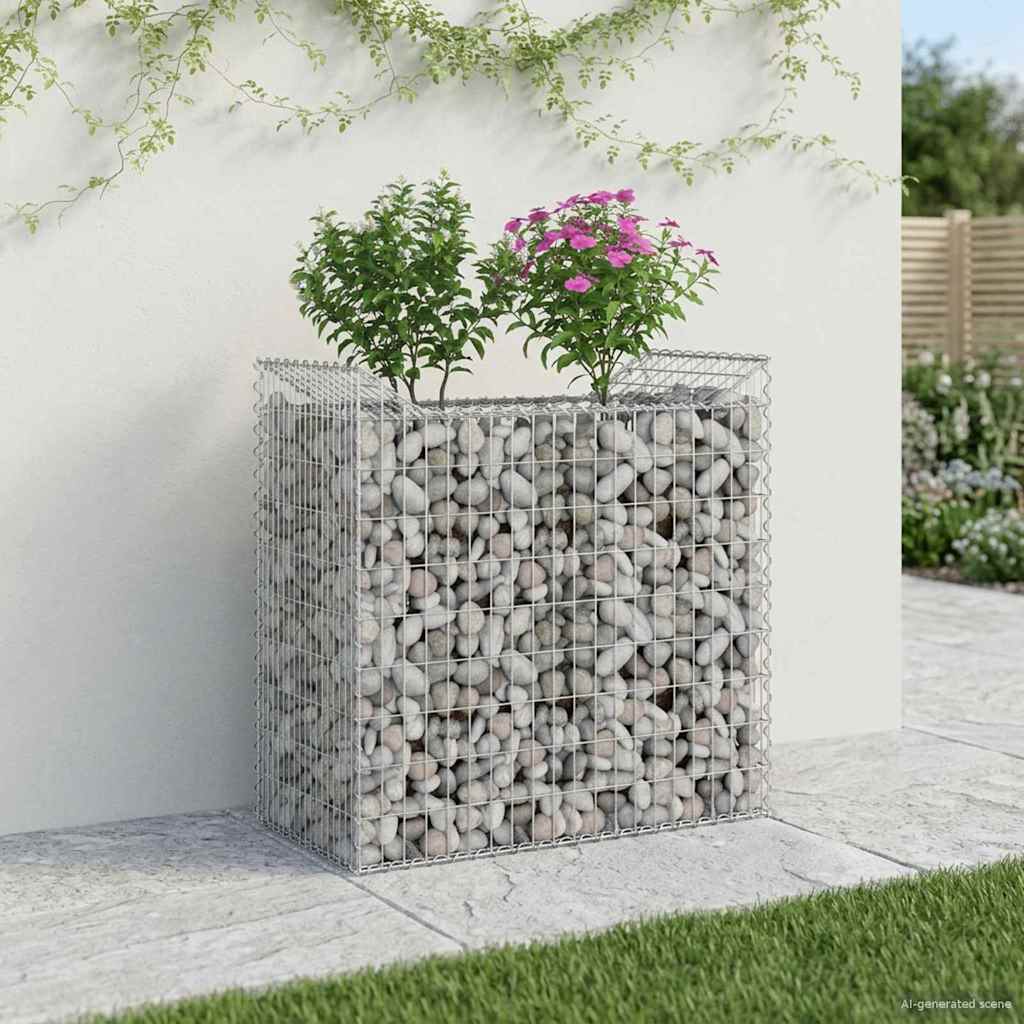 Gabion Raised Bed Silver
