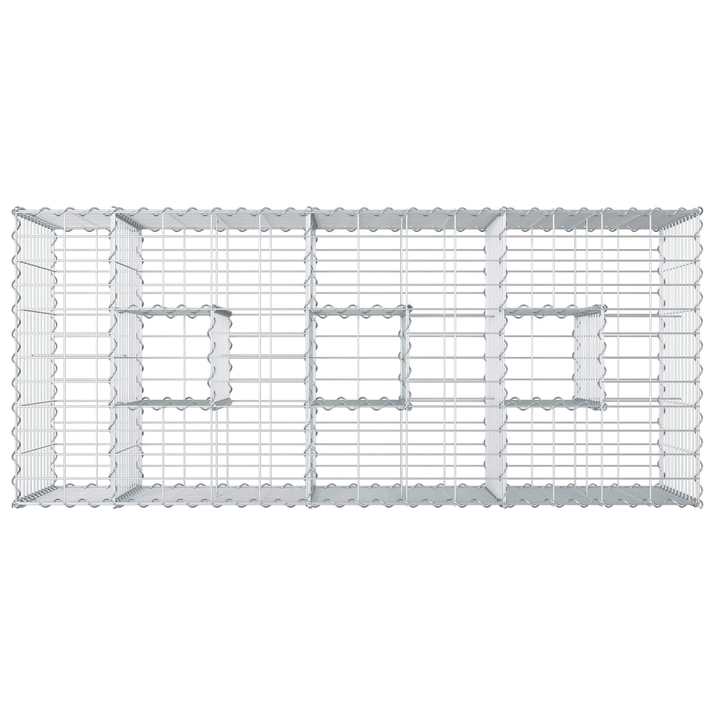 Gabion Raised Bed Silver