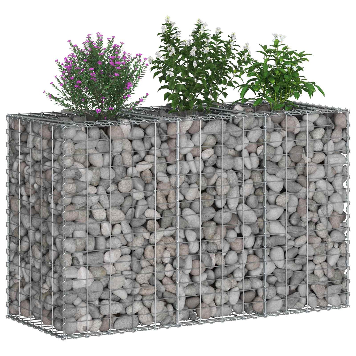 Gabion Raised Bed Silver