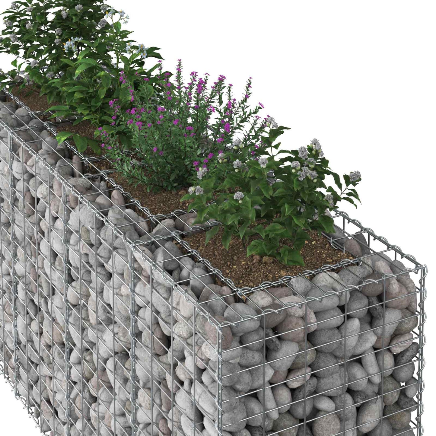 Gabion Raised Bed Silver