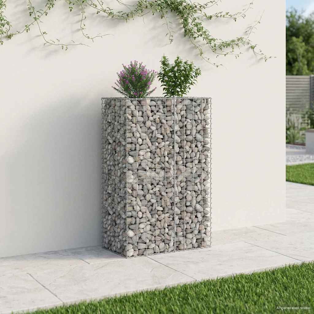 Gabion Raised Bed Silver