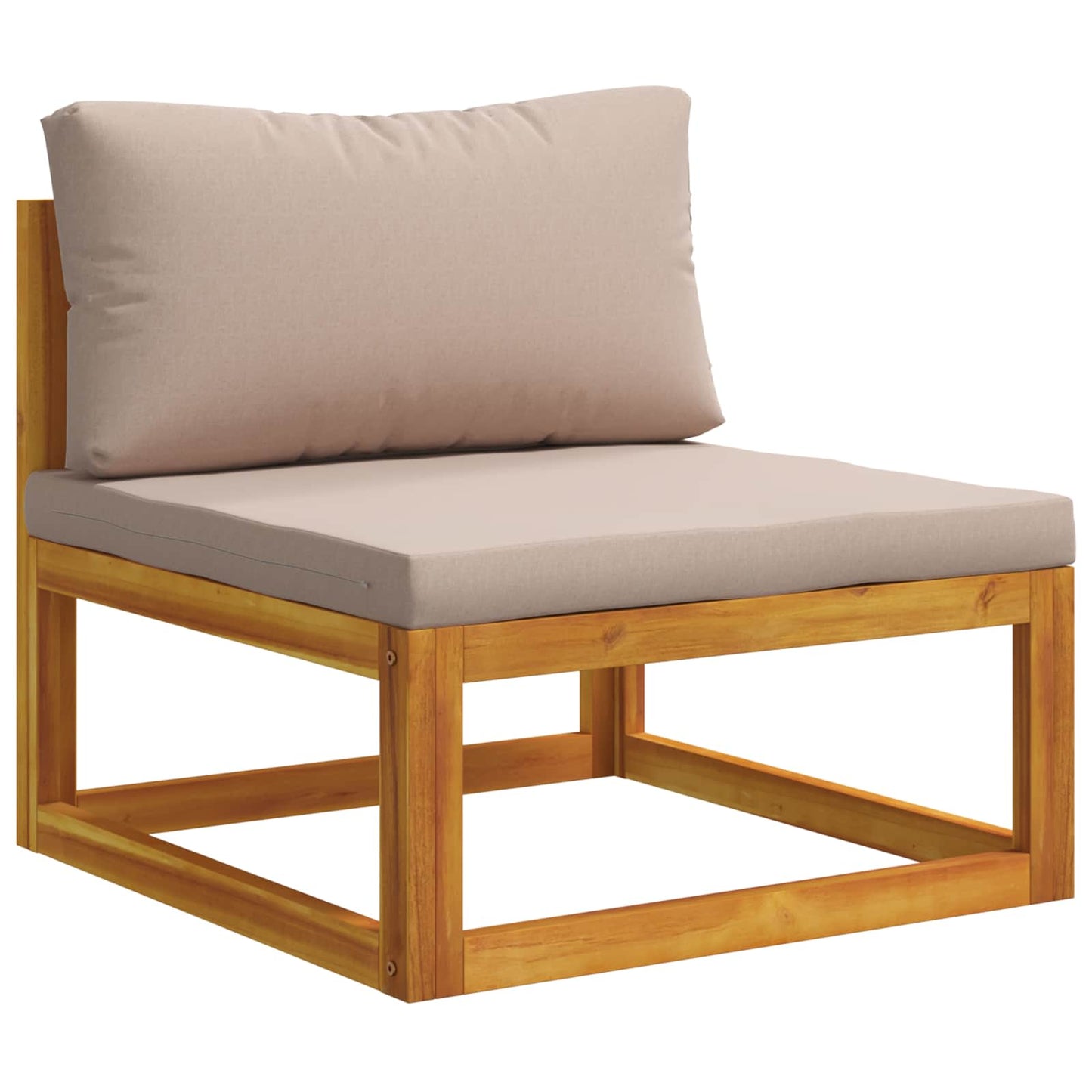 Sectional Corner Sofa with Cushions Natural