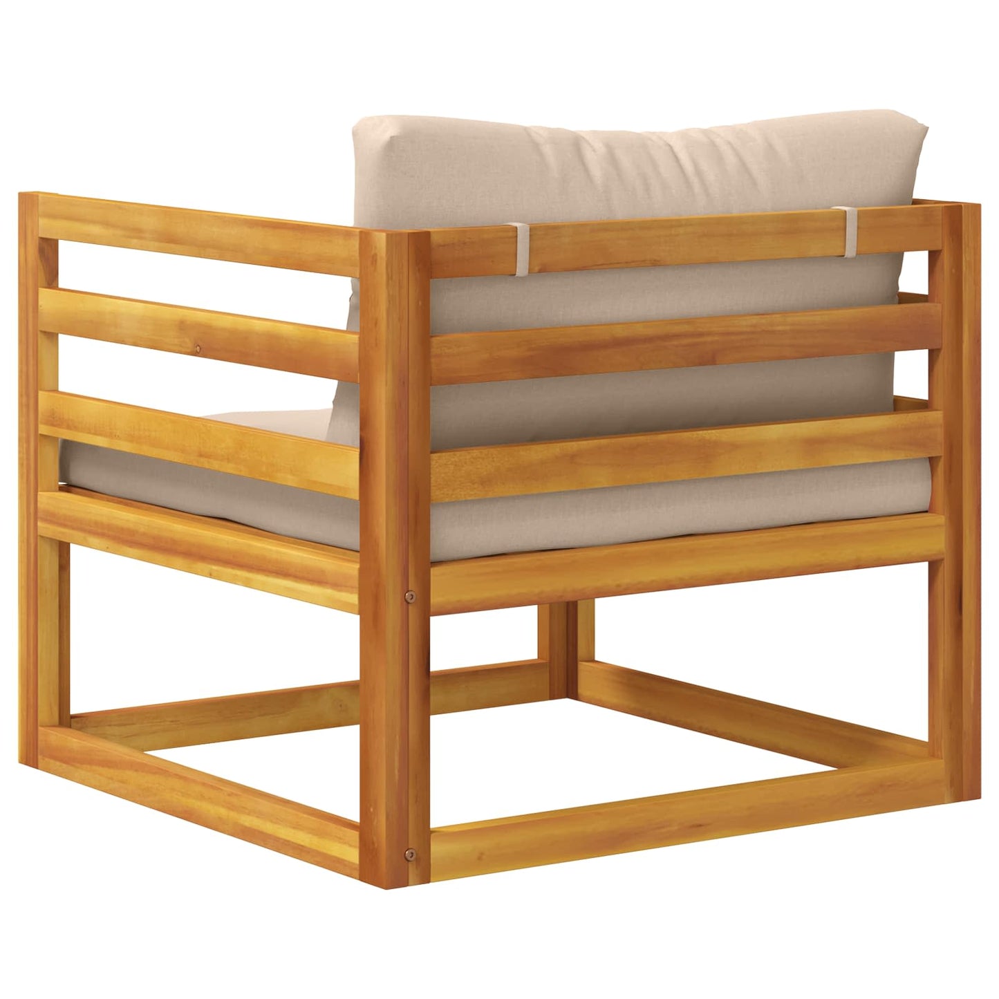 Sectional Corner Sofa with Cushions Natural