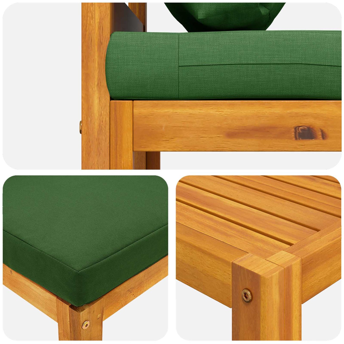 3 pcs Sectional Sofa Set with Cushions