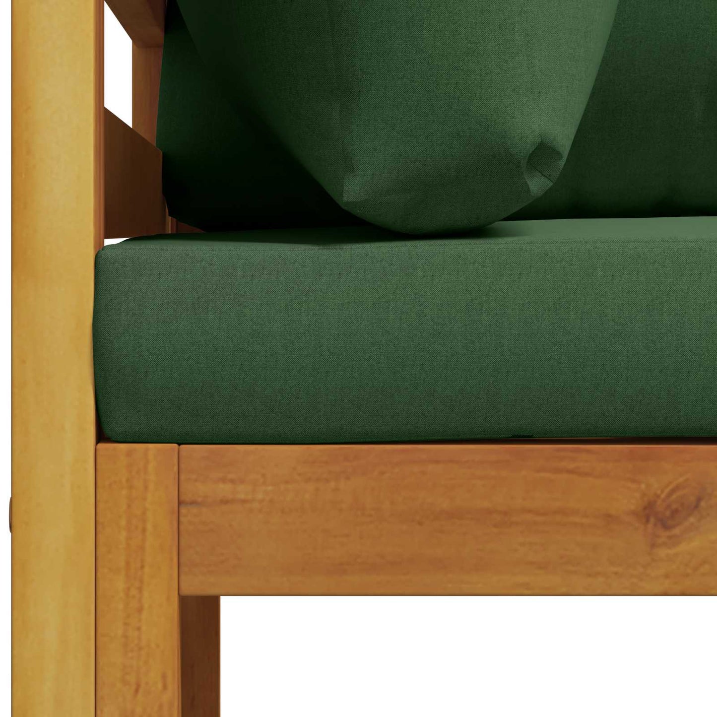 Sectional Corner Sofa with Cushions 100% polyester Solid Acacia