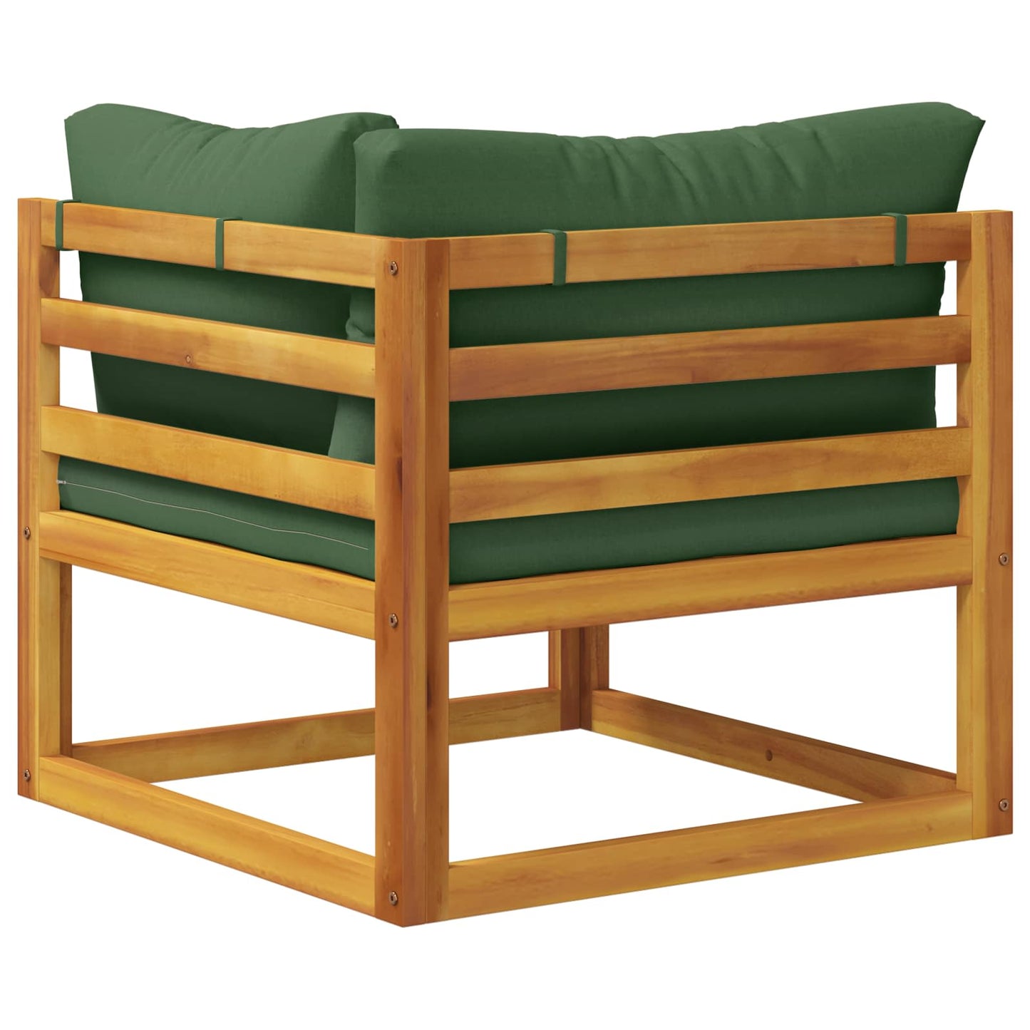 Sectional Corner Sofa with Cushions 100% polyester Solid Acacia