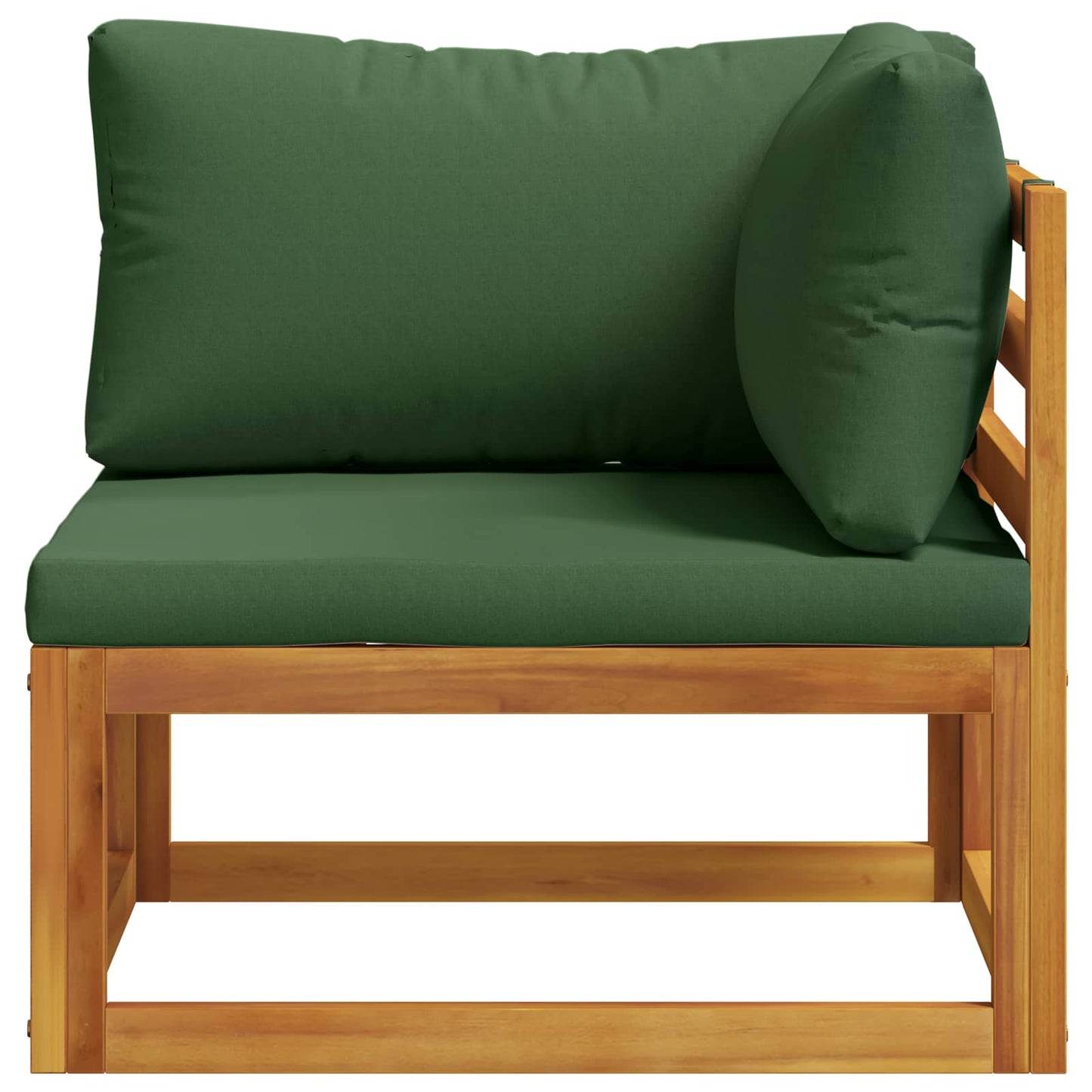 Sectional Corner Sofa with Cushions 100% polyester Solid Acacia
