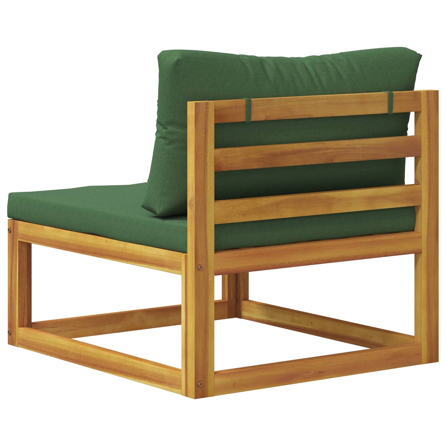 Sectional Middle Sofa with Cushions 100% polyester Solid Acacia